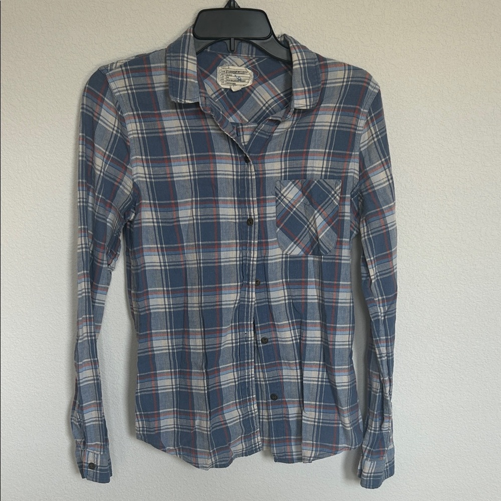 Current/Elliott Multicolor Plaid Button-Down Shirt - image 3
